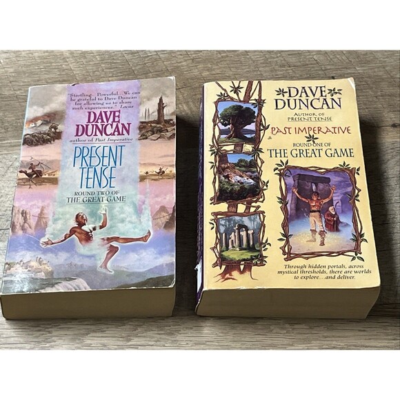 Dave Duncan Lot of 2 Present Tense $ Past Imperative Round 1 & 2 Of Great Game - Picture 5 of 5